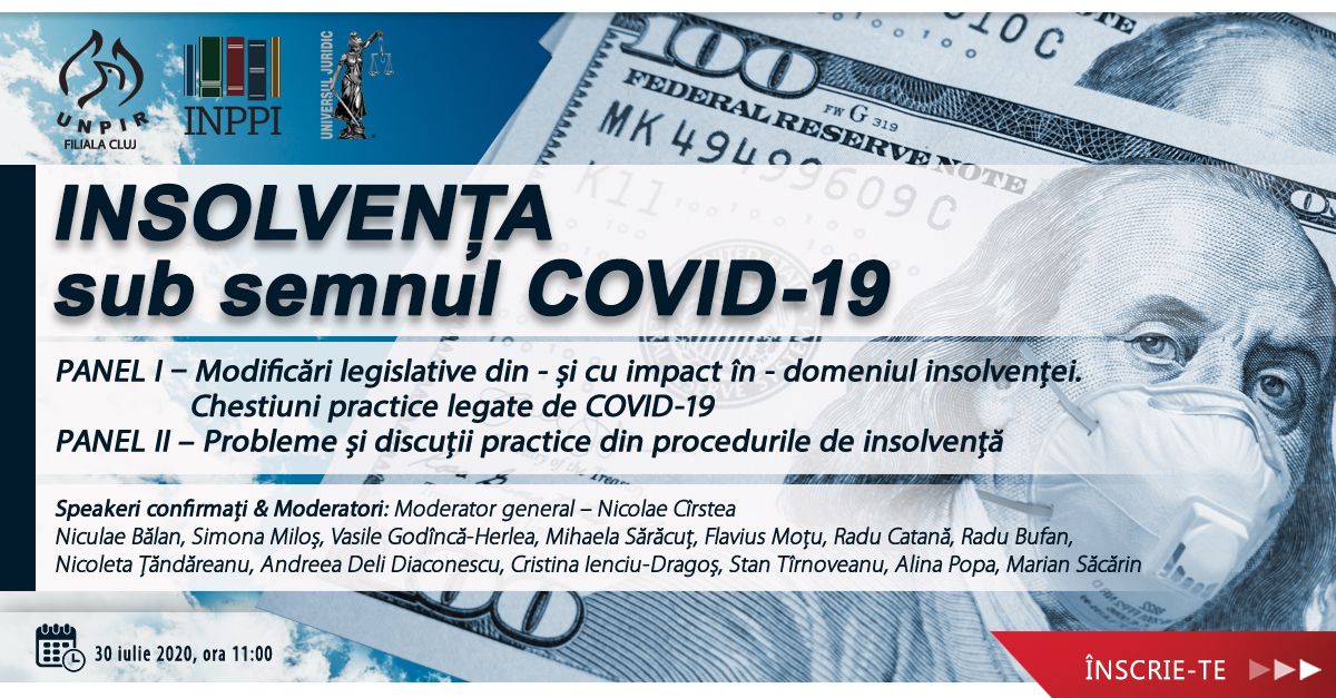 Videoconferința Insolvența sub semnul COVID-19