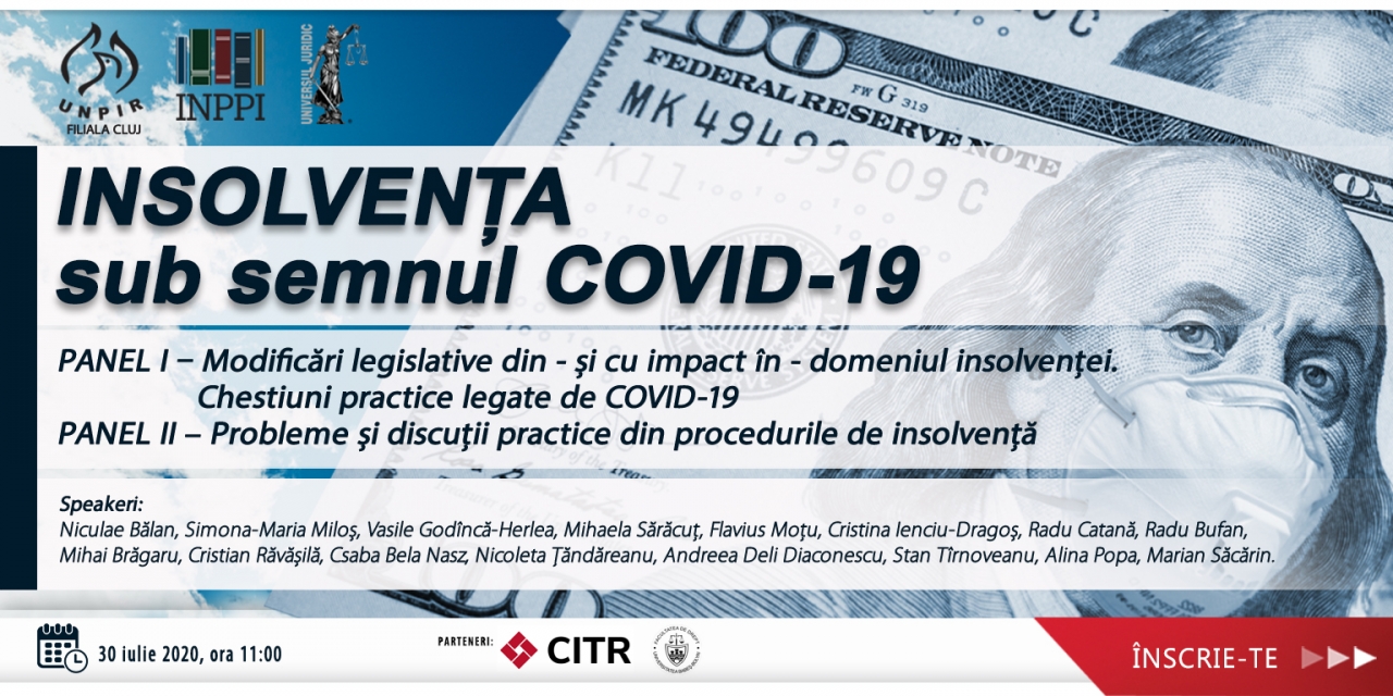 Programul Conferinței Insolvența sub semnul COVID-19
