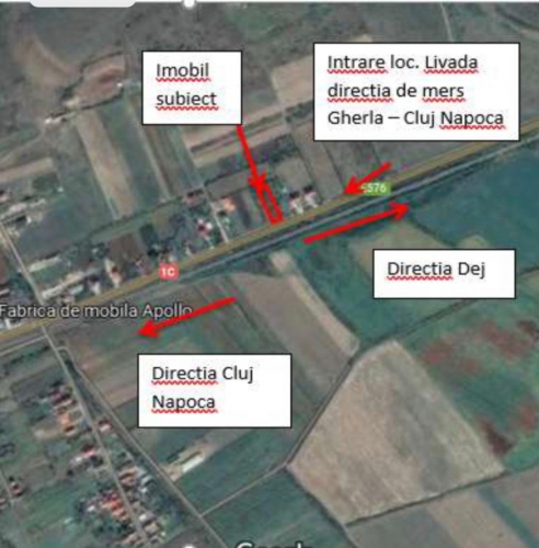 teren 1400 mp, sat Livada, comuna Iclod, jud Cluj