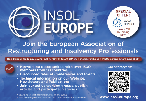 Oportunitate: înscriere în Asociația INSOL Europe